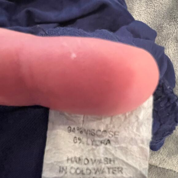 K Ld-Signature Navy Sleeveless Top Shirt Blouse Size Medium - Picture 4 of 12